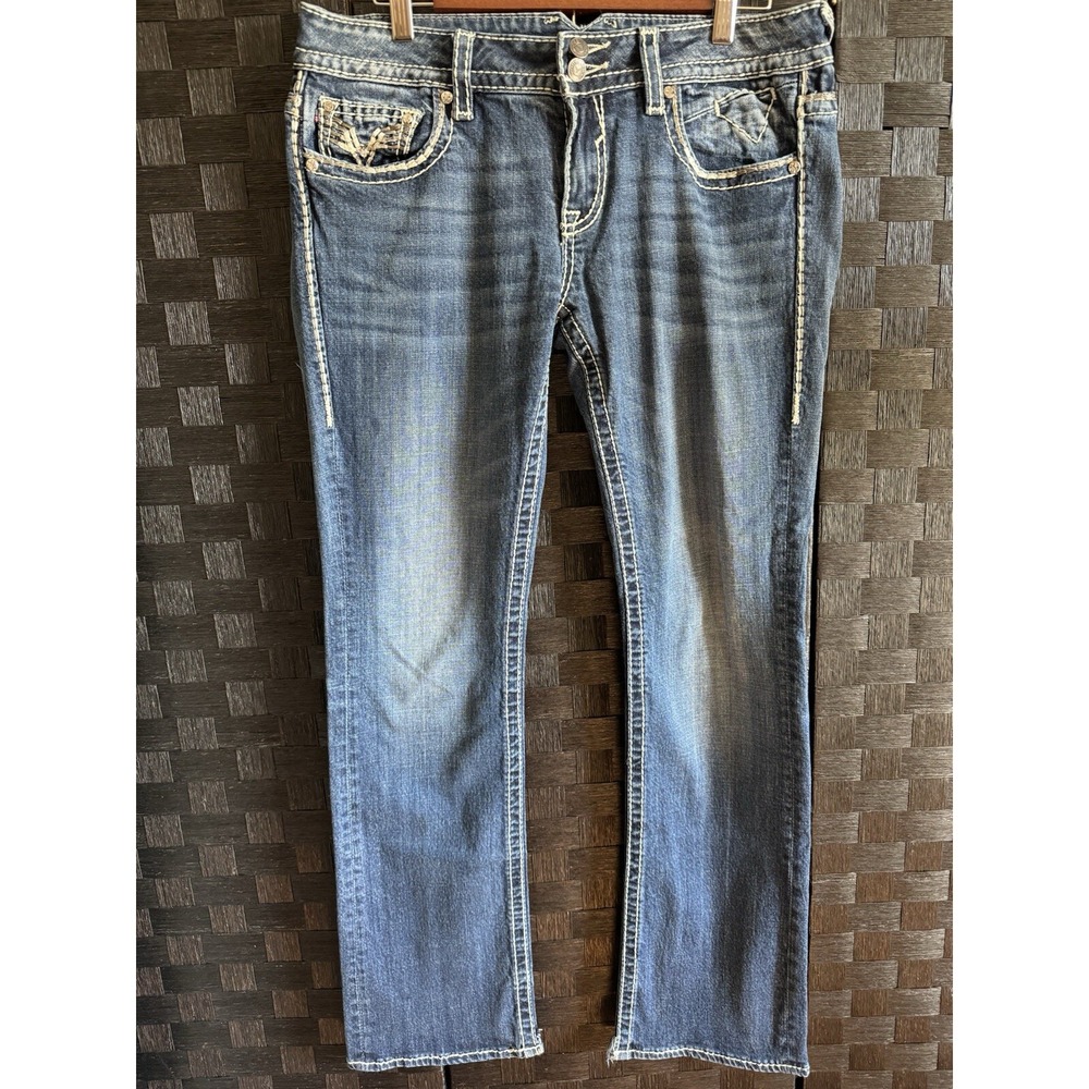 Vigoss Jeans Women's The Dublin Boot Cut Low Rise Denim Jeans   Size 31x33